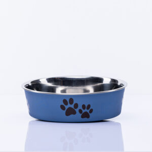 Karlie miska nerezová s plastovým opláštením metalická modrá 21,5 cm - 1500ml