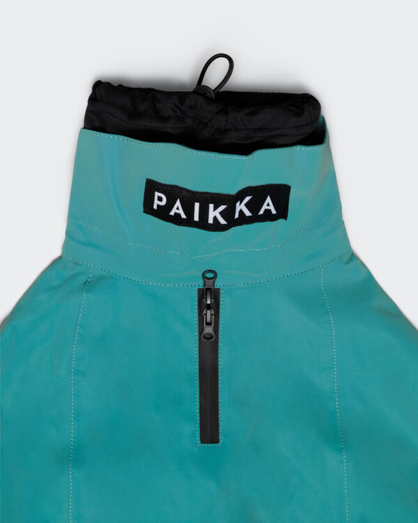 PAIKKA Pršiplášť - reflexný, smaragdová farba - Image 7